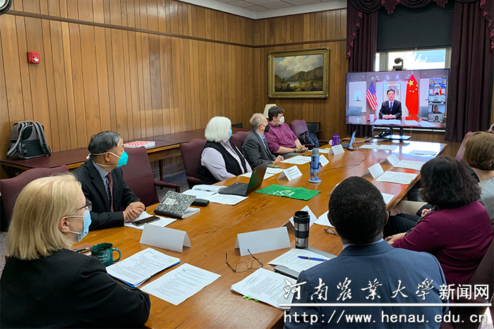 双方视频会议现场 双方视频会议现场