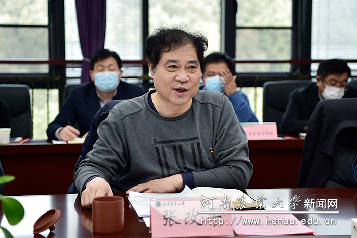 校长、中国工程院院士张改平讲话